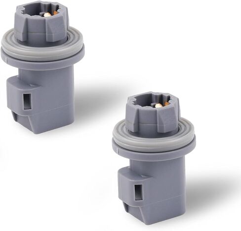 مقبس ضوء لوحة الترخيص 2 دبوس لسيارة Ford 1999-2021 F150 2015-2020 Rap-tor 2004 Heritage F250 F350 1990-1999، مقبس مصباح الفرامل للوحة الترخيص، OE #F81Z13411AA AL8Z13411B قطعتان in Kuwait