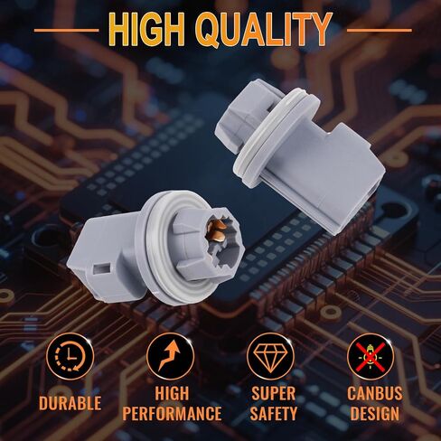 مقبس ضوء لوحة الترخيص 2 دبوس لسيارة Ford 1999-2021 F150 2015-2020 Rap-tor 2004 Heritage F250 F350 1990-1999، مقبس مصباح الفرامل للوحة الترخيص، OE #F81Z13411AA AL8Z13411B قطعتان in Kuwait