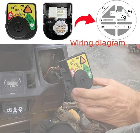 925-06119c 725-04227 Ignition Module Switch with 2 Key for tXT1-LT42 XT2-LX42 XT1-LT46 LTX1040 LTX1045 LTX1042KW / Troy Bilt TB30R TB46 TB42/MTD Craftsman T110 T1200 T1400 T1600 Riding Mowers in Saudi Arabia