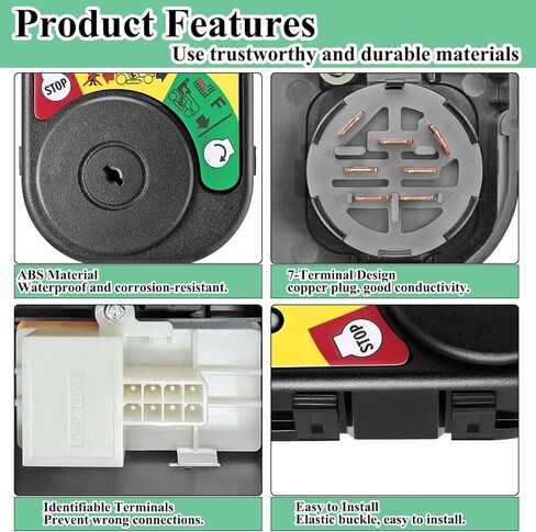 925-06119C 725-04227 Ignition Switch Module with Key for Cub Cadet LT1042 LT1045 LT1046 LTX1040 XT1 LT42 LT46 LT50 XT2 LT42 LT46 SLX50/MTD Craftsman T110 T1200 T1400 T1600 in Saudi Arabia