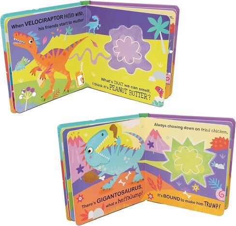 Buddy & Barney: Scratch & Sniff Book - Dino Farts - كتاب لوحي مقفى لعصور ما قبل التاريخ، ارفع الغطاء والرائحة، 7 روائح حقيقية مرحة، حسية، للأطفال بعمر 3 سنوات فما فوق in Kuwait