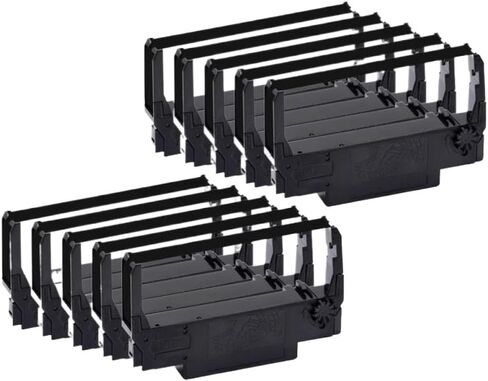 Compatible Ink Print Ribbon 1/5/10pcs for ERC30 ERC34 ERC38 Suitable for TM-U220PD U230 U210A TM-U370 U300C M188B M188D Printer(5 pcs Black) in Kuwait