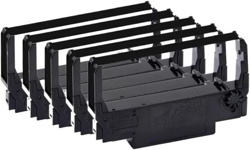 Compatible Ink Print Ribbon 1/5/10pcs for ERC30 ERC34 ERC38 Suitable for TM-U220PD U230 U210A TM-U370 U300C M188B M188D Printer(5 pcs Black) in Saudi Arabia