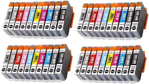Compatible PFI-300 PFI300 Ink Cartridges for ImagePROGRAF PRO-300 Printer Available in 10 20 30 40 50pcs(PFI-300-30pcs 5set) in Kuwait