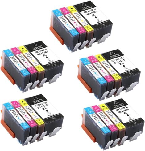 Compatible Ink Cartridge 902XL 902 903XL 903 904XL for 903 Officejet Pro 6950 6960 6963 6964 6965 6966 6968 6975 6978 Printer(12pcs 3set) in Saudi Arabia