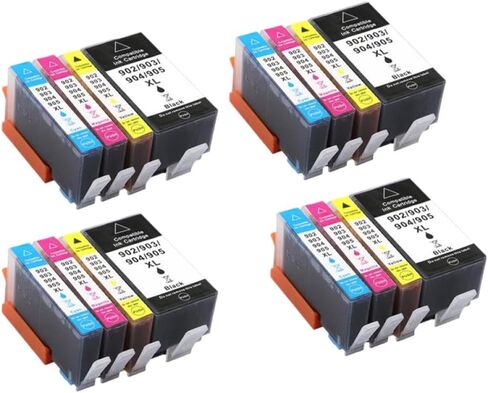 Compatible Ink Cartridge 902XL 902 903XL 903 904XL for 903 Officejet Pro 6950 6960 6963 6964 6965 6966 6968 6975 6978 Printer(12pcs 3set) in Saudi Arabia