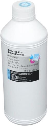 1000ML 1KG Dye Based Ink Refill Kit Black C M Y Replacement Compatible with Inkjet Printers(1PC-C) in Kuwait