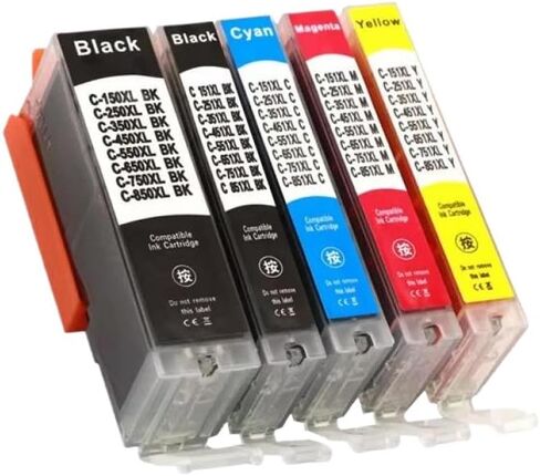 Compatible Ink Cartridge PGI450 CLI451 for MG5440 MG5540 MG5640 MG6440 IP7240 MX924 IX6540 IX6840 Printers Works with PGI450 PGI-450 Models(5Color 5set) in Kuwait