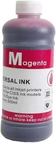 500ml Universal Ink Refill Dye Ink Compatible with Printers Using 932 933 950 951 564 364 10 82 11 862 685 952 953 954 955 905 670(500ML Dye Ink-Y) in Kuwait