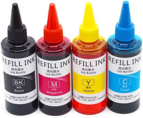 100ML 4Color Dye Ink Compatible with LC401 LC421 LC431 LC462 LC412 LC492 MFC-J1010 MFC-J1012 MFC-J1170 MFC-J6540 MFC-J6740 MFC-J6940 Printer Models in Kuwait