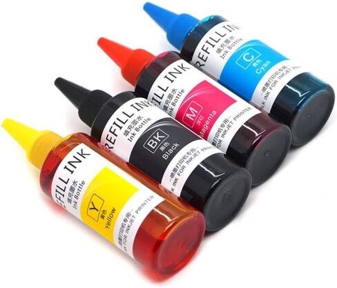 100ML 4Color Dye Ink Compatible with LC401 LC421 LC431 LC462 LC412 LC492 MFC-J1010 MFC-J1012 MFC-J1170 MFC-J6540 MFC-J6740 MFC-J6940 Printer Models in Kuwait