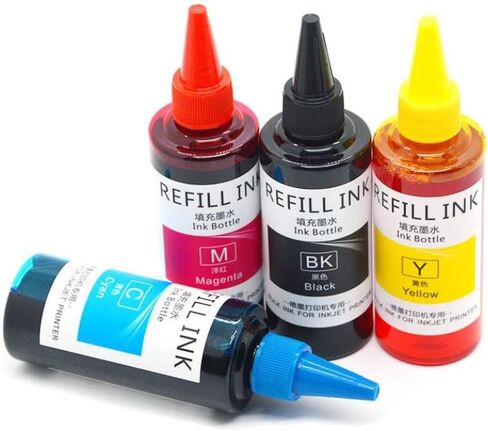100ML 4Color Dye Ink Compatible with LC401 LC421 LC431 LC462 LC412 LC492 MFC-J1010 MFC-J1012 MFC-J1170 MFC-J6540 MFC-J6740 MFC-J6940 Printer Models in Kuwait