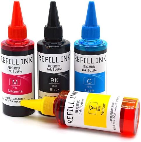 100ML 4Color Dye Ink Compatible with LC401 LC421 LC431 LC462 LC412 LC492 MFC-J1010 MFC-J1012 MFC-J1170 MFC-J6540 MFC-J6740 MFC-J6940 Printer Models in Kuwait