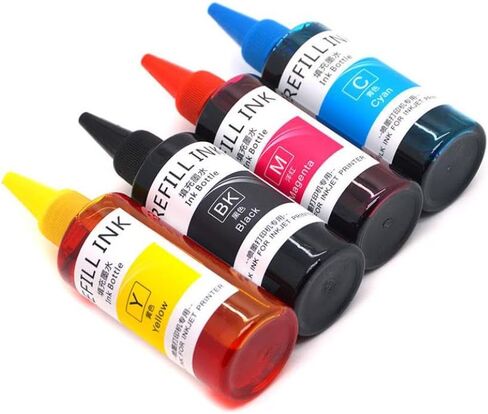 100ML 4Color Dye Ink Compatible with LC401 LC421 LC431 LC462 LC412 LC492 MFC-J1010 MFC-J1012 MFC-J1170 MFC-J6540 MFC-J6740 MFC-J6940 Printer Models in Kuwait