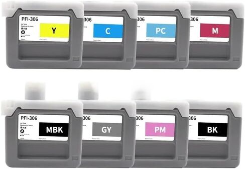 330ML PFI306 PFI-306 Ink Cartridge Compatible with IPF8400S IPF9400S IPF8400 IPF9400 IPF8300 Inkjet Printers(PFI-306-1 PM) in Saudi Arabia