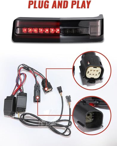 LED Saddlebag Tail Light for Harley Touring, 3 in1 Saddlebag Run Brake Turn Signal Rear Lamp for Harley Street Glide Road Glide Electra Glide Ultra Limited Classic CVO 2014-2023 Accessories,Smoked in Saudi Arabia