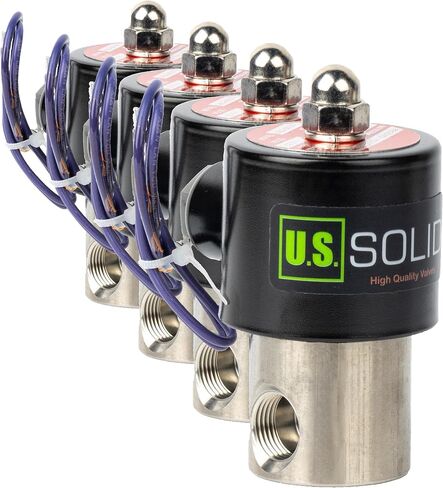 3/8" Solenoid Valve - 12V DC Stainless Steel Electric Solenoid Valve, Normally Closed, Viton Seal in Saudi Arabia