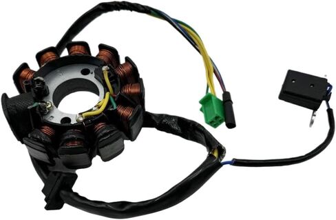 الإشعال الثابت مغناطيسي 11 القطب 6 لفائف 12 فولت متوافق مع قطع غيار السيارات والدراجات النارية GY6 125 150cc الدراجة سكوتر ATV Roketa in Kuwait