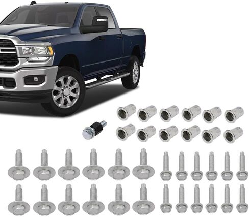 CROSSDESIGN Tubular Side Step Hardware Kit Compatible with Dodge RAM 1500 2500 3500 2013-2019/Dodge RAM 4500 5500 2014-2019 in Saudi Arabia