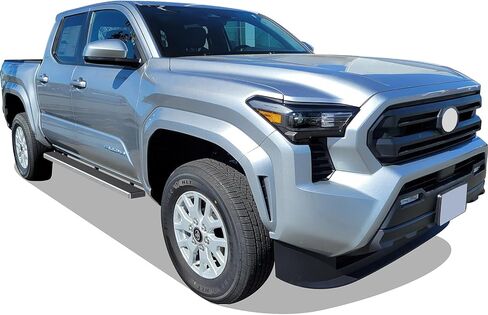 Tuxtreme (304 Stainless Steel Polished Silver 5 inches) Running Boards Nerf Bars Side Steps Compatible with Toyota Tacoma 2024-2026 Double Crew Cab (Incl. Hybrid Model) in Kuwait