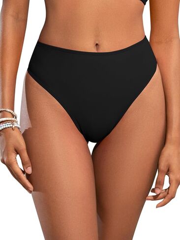 SHEKINI Women's Thong Bikini Bottom Crisscross Back Sexy Hollow-Out Swim Bottom in Saudi Arabia