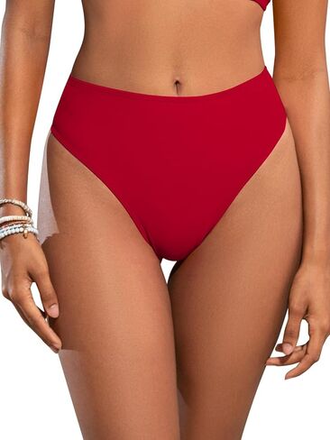 SHEKINI Women's Thong Bikini Bottom Crisscross Back Sexy Hollow-Out Swim Bottom in Saudi Arabia
