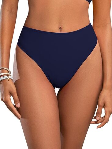 SHEKINI Women's Thong Bikini Bottom Crisscross Back Sexy Hollow-Out Swim Bottom in Saudi Arabia