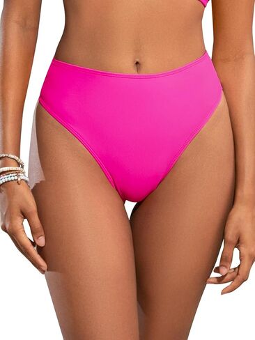 SHEKINI Women's Thong Bikini Bottom Crisscross Back Sexy Hollow-Out Swim Bottom in Saudi Arabia