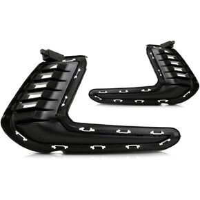 Fog Light Trim Fit for Hyundai Elantra 2017 2018,Driver and Passenger Side,for Models Without Daytime Running Lights,Black,Replace for HY1038125, HY1039125 in Kuwait