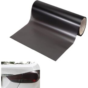 Car Light Film Sticker Sheet Roll, Matte Taillight Decorative Tint Film, Waterproof Self-adhesive Light Tint, Cuttable DIY Modification Accessory for Most Vehicles (Black) in Kuwait