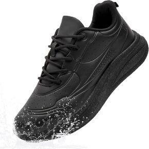 أحذية عمل QIJGS مقاومة للانزلاق للرجال مقاومة للماء أحذية رياضية مقاومة للانزلاق للمطبخ والمشي وخدمة الطعام والمطاعم سهلة الارتداء in Kuwait