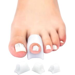 فاصل أصابع القدم من السيليكون، مصحح الورم للنساء والرجال، 12 قطعة فواصل لأصابع القدم لتصحيح تداخل أصابع القدم، إصبع القدم المطرقة، تخفيف آلام أصابع القدم من الأورام in Kuwait