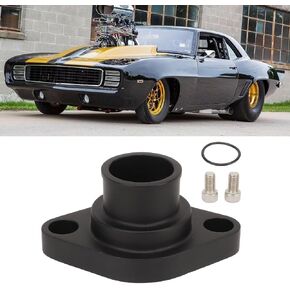 Engine Coolant Thermostat Housing Assembly Compatible with SBC BBC Small Block Big Block Chevy 283 302 305 327 350 383 396 427 454 502, Water Neck Thermostat Housing Replaces 8457BK in Kuwait