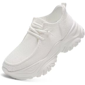 Kundork Women's Slip On Walking Shoes Non Slip Athletic Running Tennis Breathable Gym Workout Fashion Comfortable Sneakers in Kuwait