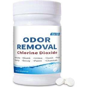 Chlorine Dioxide Odor Removal, for Cars & Homes, Chlorine Dioxide Tablets for Gas, Smoke, Urine, Carpet Odors & More, Fast-Acting, Removes Odors at the Source in Saudi Arabia