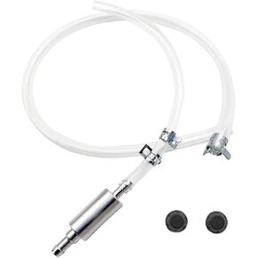 Brake Bleeder Hose, One Way Check Valve Tube Tool for Car & Motorcycle Clutch, Universal Hydraulic Brake Fluid Flush Line with Transparent Tube & Metal Clips (1 Set) in Saudi Arabia