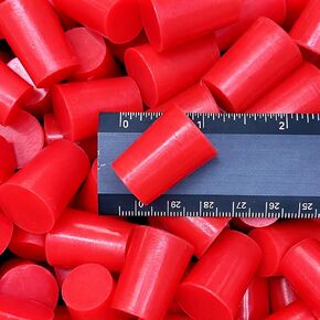 .625" x .781" STP2 Silicone Rubber Plugs - 25 Pack - Tapered Stoppers for Powder Coating, Painting, Ceramic Coating, Sealing Holes - Non-Toxic, Flexible, Reusable in Kuwait