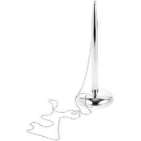 Metal Ballpoint Desktop Pen Silver Office Signing Pen for Business and Reception Desk Use in Kuwait