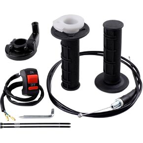 7/8" Twist Throttle Accelerator Handle Grips for Pit Bike Mini Bike Throttle Assembly,Soft TPR Rubber Handle Grips 4-Stroke Dirt Bike Pocket Bike for 50cc 90cc 110cc 125cc150cc 200cc 250cc in Kuwait