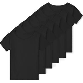 مجموعة من 6 تي شيرتات للأولاد الصغار قطن بأكمام قصيرة قمصان صيفية أساسية للشباب (2T-14Y) in Kuwait