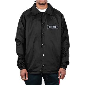 Gs-eagle For Men's Security Black Waterproof Button Down Jacket Size Medium in Saudi Arabia