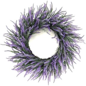 24 Inch Lavender Wreath for Front Door – Artificial Summer Wreath Porch & Wall Decor, Farmhouse Wedding, Indoor & Outdoor, Spring, Summer, Fall, All Seasons in Saudi Arabia
