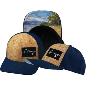 Hawaii Hat - Baseball Hat Fit - Cork - Navy - Laser Mesh in Saudi Arabia