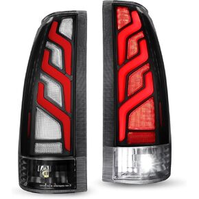 Smoked Black Tail Lights Plug & Play for 1988-1998 Chevrolet GMC C/K Silverado Sierra, 1992-1999 Tahoe Suburban Yukon Blazer, 1999-2000 Escalade, Full LED Rear Lamps in Saudi Arabia