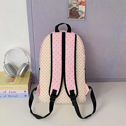 حقيبة ظهر kawaii كيوت كور للمدرسة، حقائب ظهر كرتونية لطيفة كيتي كات وردي، حقيبة ظهر كورية يابانية كبيرة للفتاة، أزياء Y2K لوازم جمالية أشياء عصرية in Kuwait