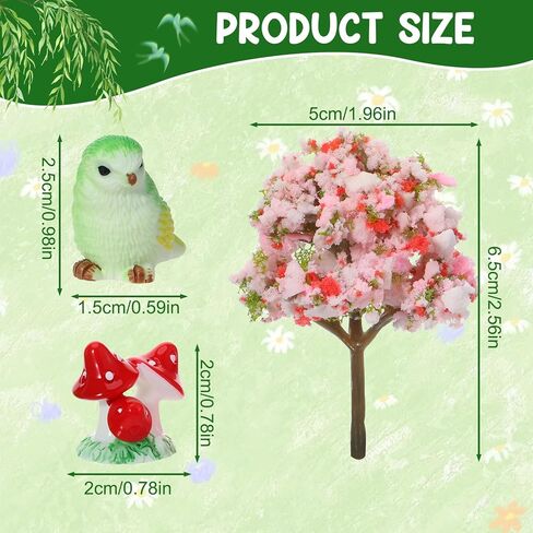 60 Pcs Spring Mini Resin Figurines Tiny Resin Ducks Figures Miniature Animal Statue Fairy Garden Decor for Landscape Pots Dollhouse DIY Cake Birthday Party Favor in Saudi Arabia