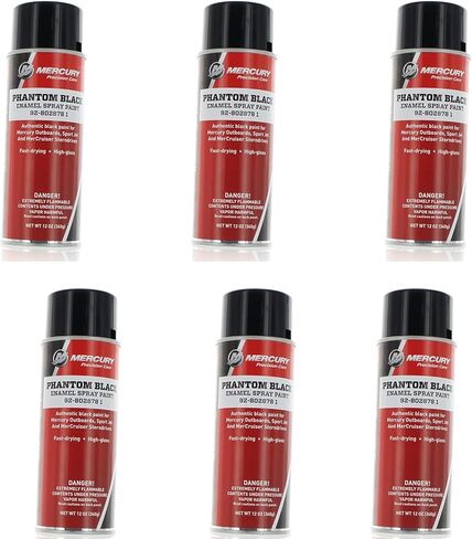 Mercury Marine Mercury Mercruiser OEM Phantom Black Spray Paint 12oz. Aerosol Can 92-8028781 in Saudi Arabia