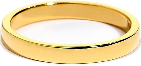 STORYJEWELLERY 2 مم 3 مم 4 مم خواتم قابلة للتكديس للنساء، عصابات الزفاف للنساء، خواتم فرقة السيجار مطلية بالذهب، حلقة الإبهام، هدايا لها in Saudi Arabia