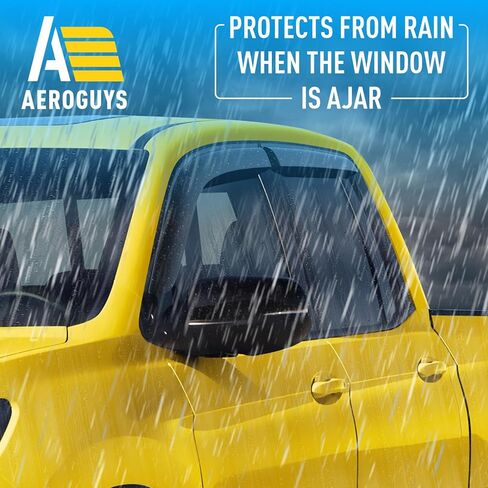 Extra Durable Window Deflectors Tape-On Window Visors Rain Guards Fit for Honda Ridgeline 2017-2026, Sun Visors, Wind Vent for Shades, Exterior Car Accessories - 4pcs. AG0510 in Saudi Arabia