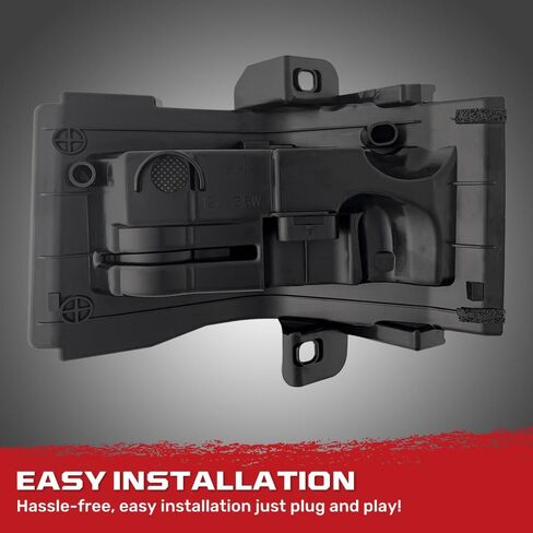 RECON - يناسب 17-25 Ford Super Duty (F250، F350، F450) مصابيح عدسات مرآة جانبية (مجموعة مكونة من قطعتين) مع مصابيح تشغيل LED بيضاء، وإشارات انعطاف وامضة كهرمانية وأضواء موضعية بيضاء in Saudi Arabia